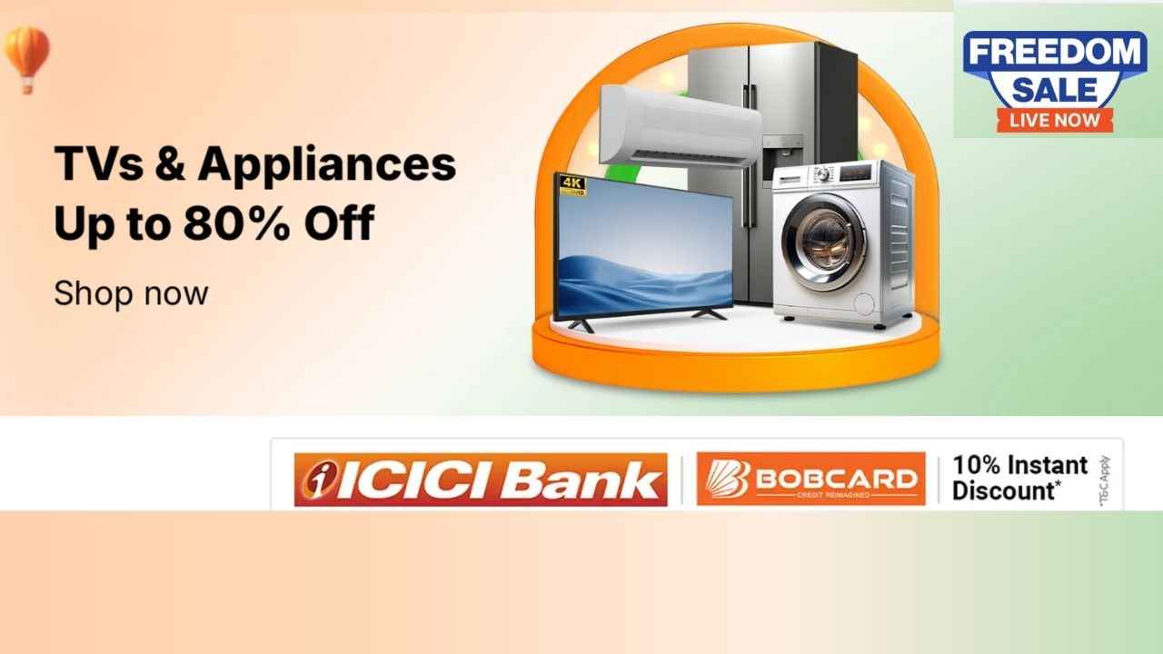 Flipkart யில் TV, ப்ரிட்ஜ் AC களைகட்டும் சூப்பர் ஆபர் 80% டிஸ்கவுண்ட்டில் வாங்கி மஜாவா என்ஜாய் பண்ணுங்க