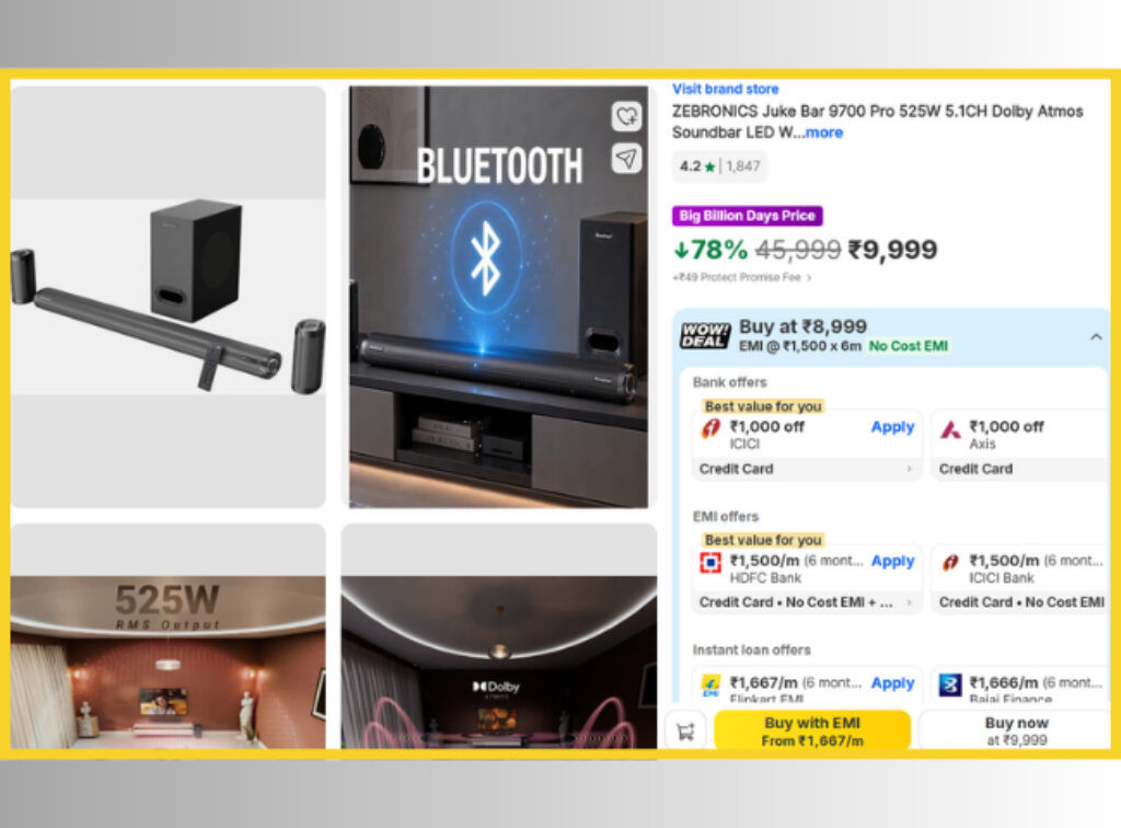 Flipkart Sale 5.1 Dolby Atmos soundbar deal
