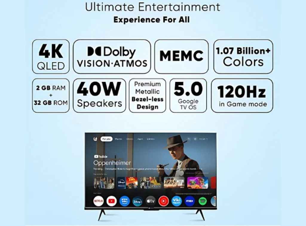 Flipkart Sale QLED Smart Tv