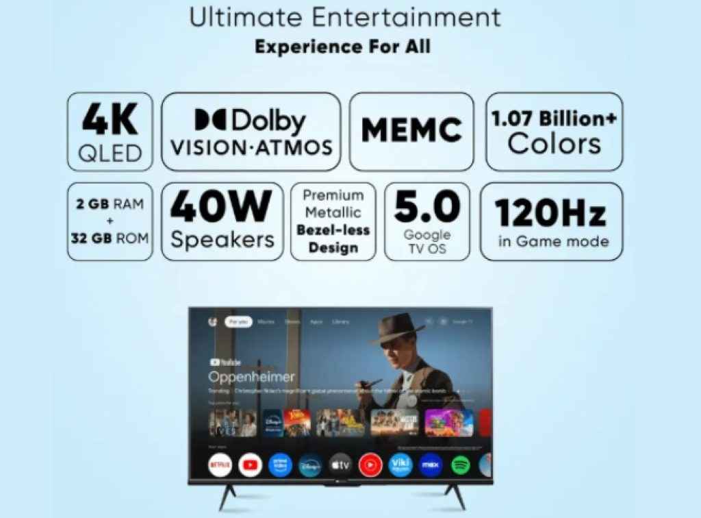 Flipkart Sale QLED Smart Tv