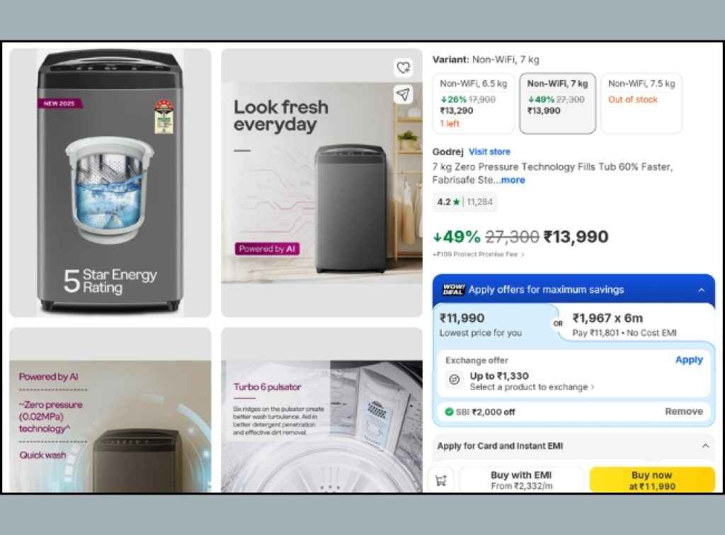 Flipkart Sale Washing Machines Deals