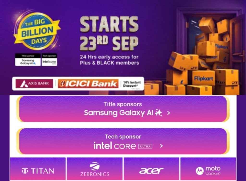 Flipkart The Big Billion Days Sale