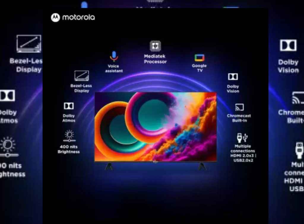 Flipkart sale Motorola 65 inch qled smart tv offer
