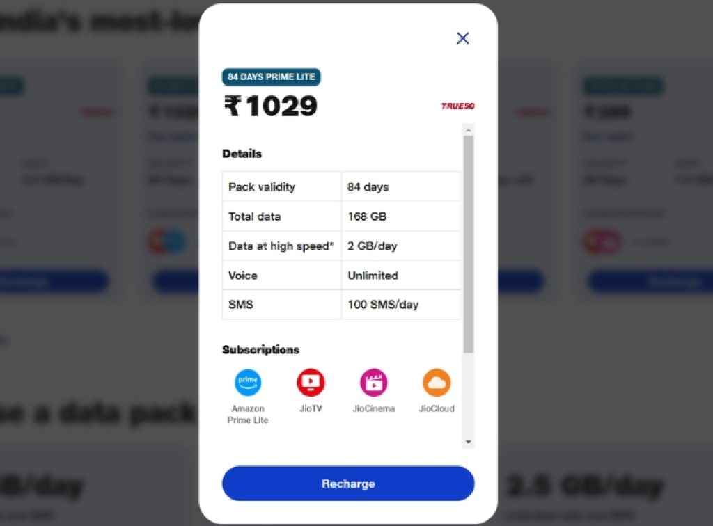 Free Amazon Prime Jio Plan