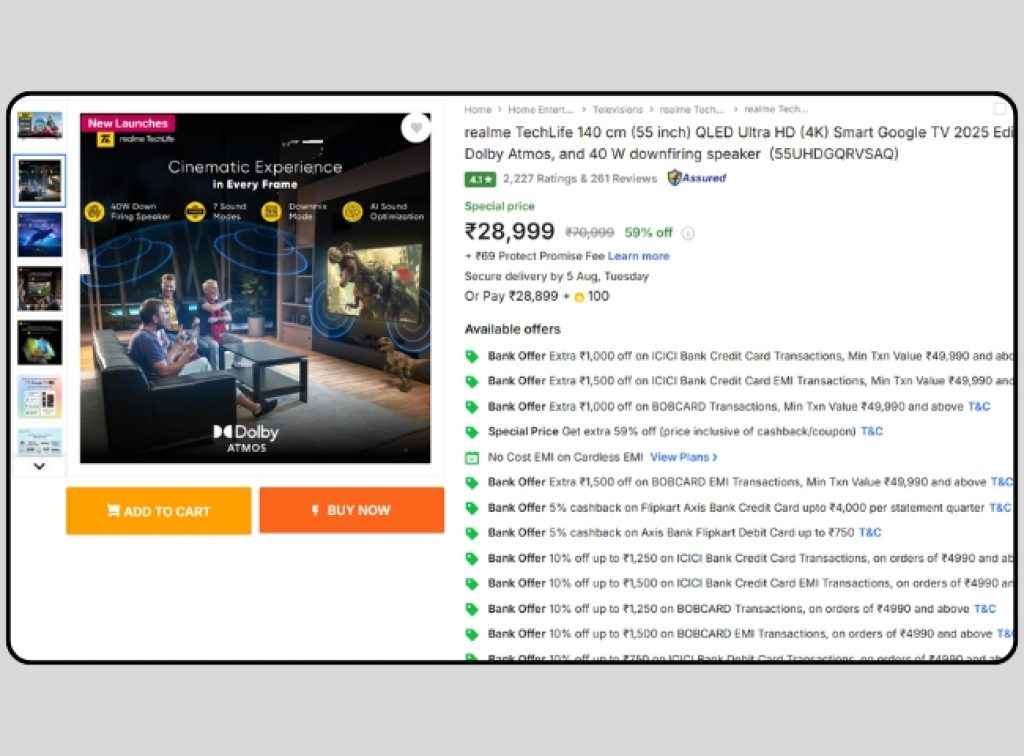 Freedom Sale QLED Smart Tv