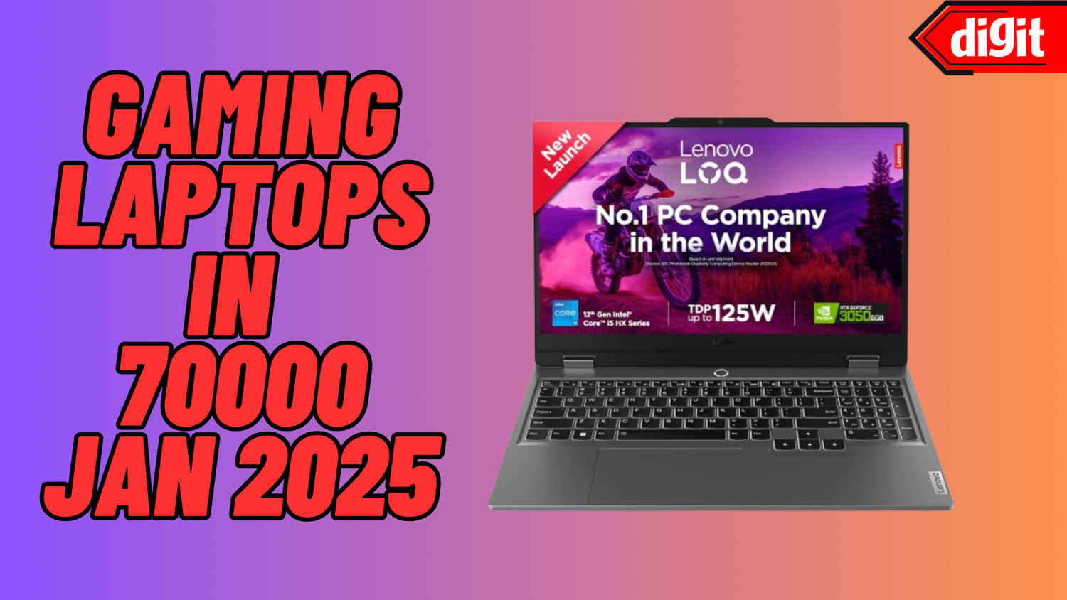 Best Gaming Laptops Under ₹70,000 in January 2025