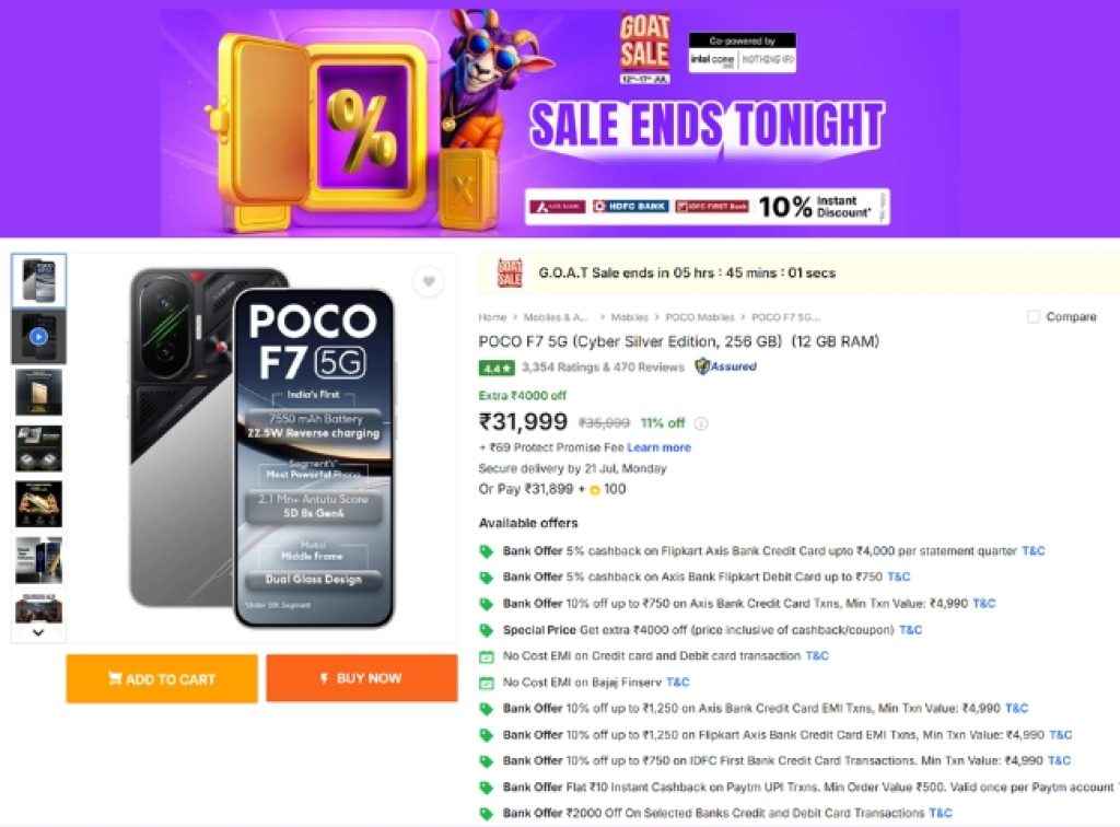 GOAT Sale POCO F7 5G