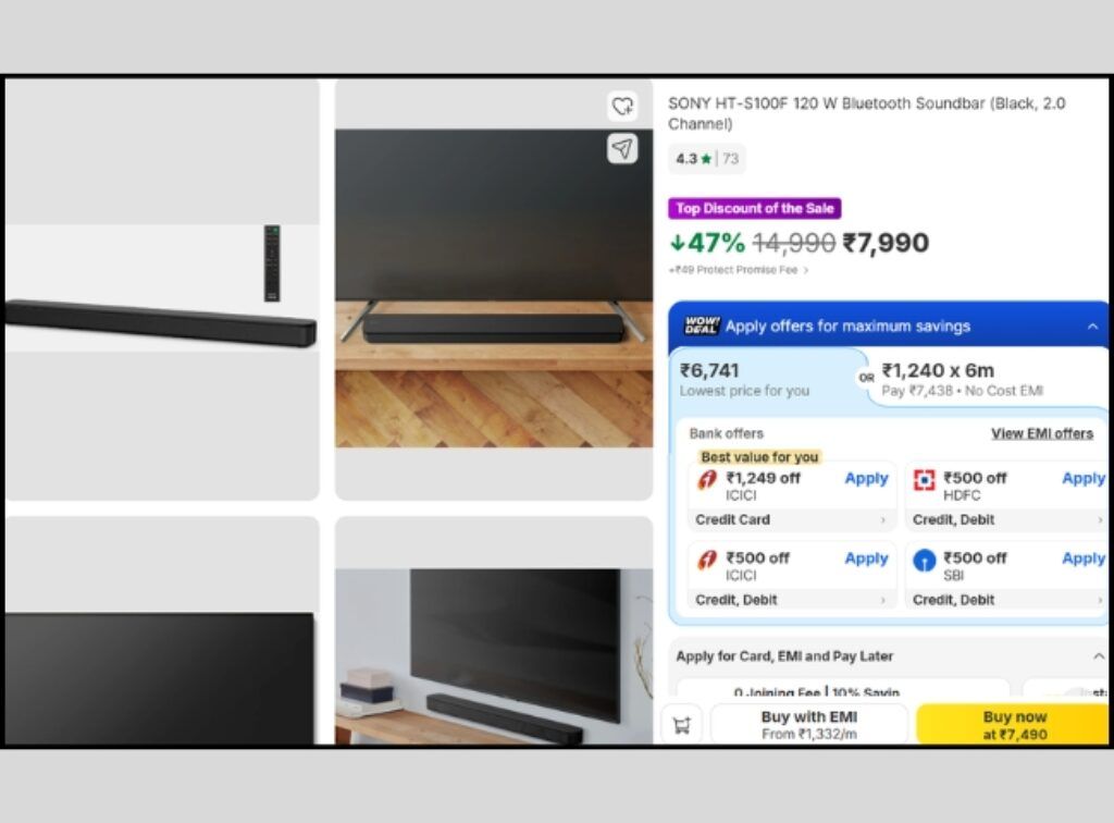 GOAT Sale Sony Dolby soundbar deal