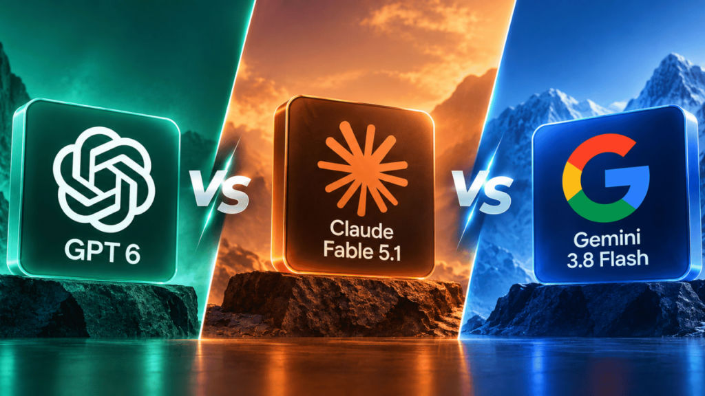 GPT 6 vs Claude Fable 5.1 vs Gemini 3.8 Flash-1