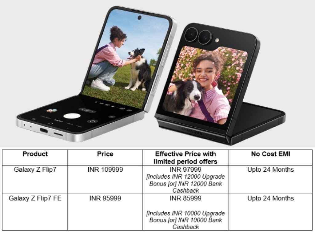 Galaxy Z Flip 7 and Z Flip 7FE Exclusive offer