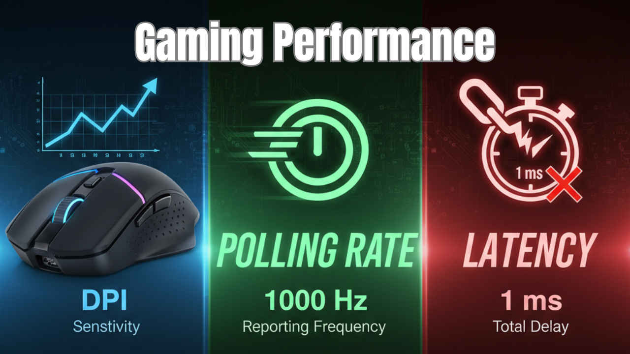 DPI vs Polling Rate vs Latency: What matters most for best gaming performance?
