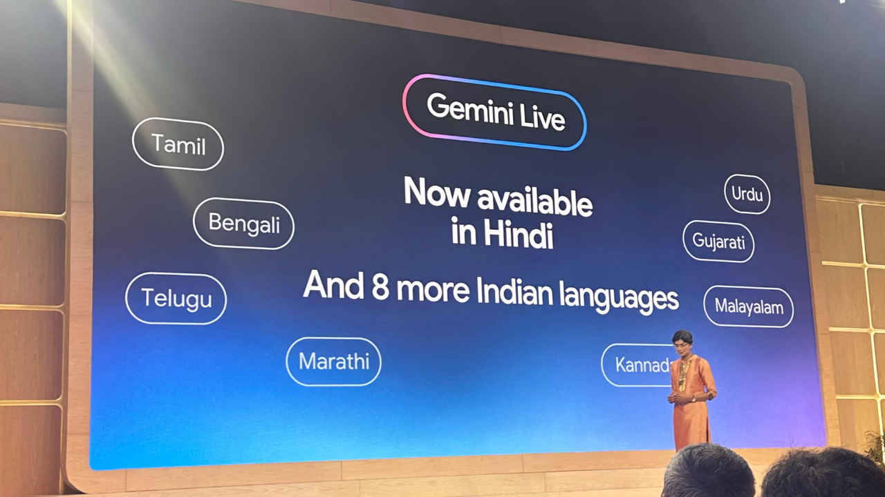 Gemini Live is now available in 9 Indian languages including Hindi