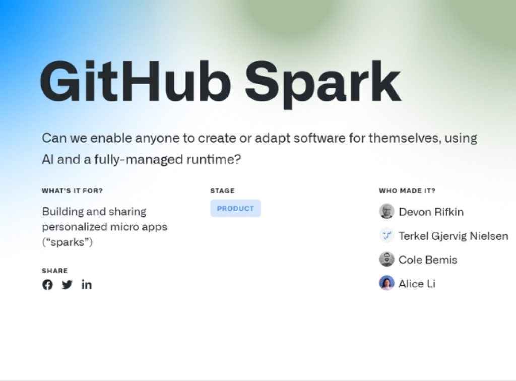GitHub Spark