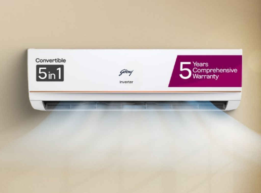 Godrej 1.4 Ton 5 Star AC (EI 17LINV5R32 WYR)-