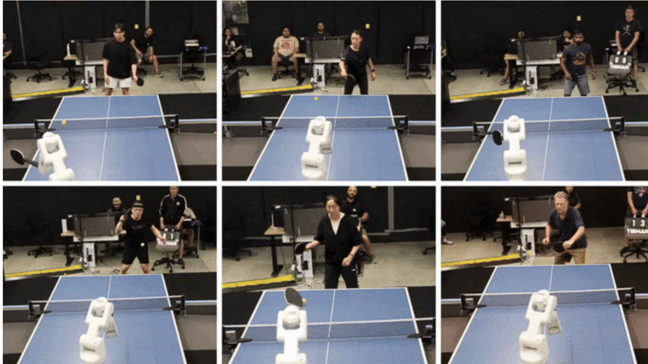 Human vs AI: Watch Google DeepMind’s AI-powered robot playing table tennis