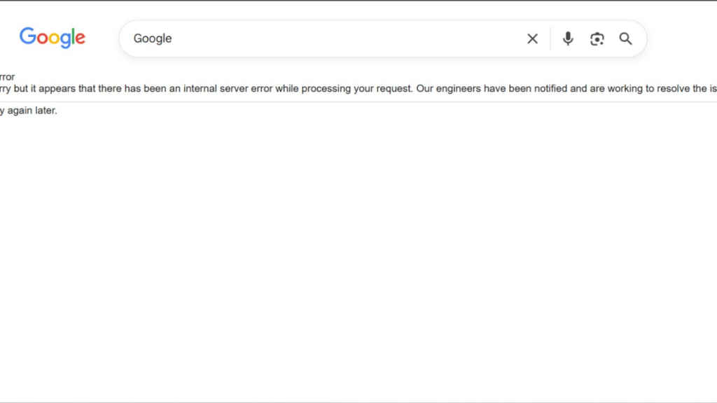 Google is reportedly down in India