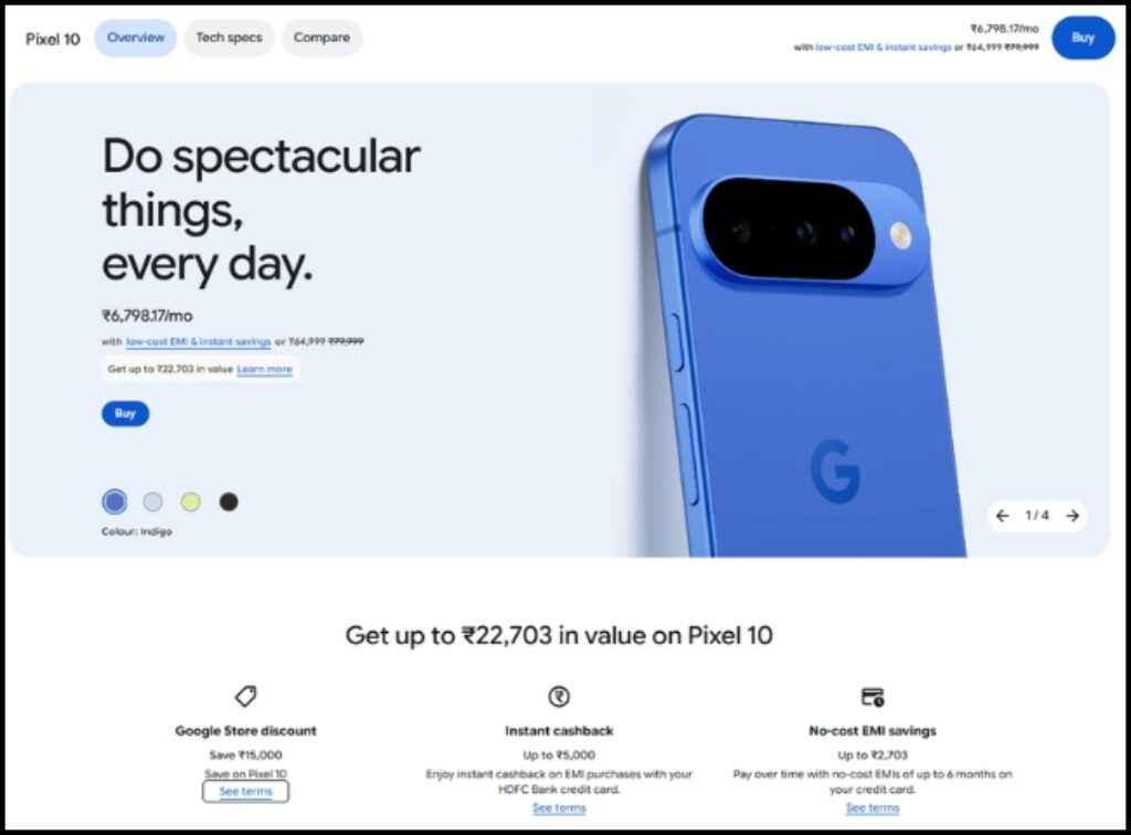 Google Pixel 10 5G Price Cut