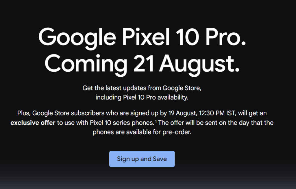 Google Pixel 10 Series Launch