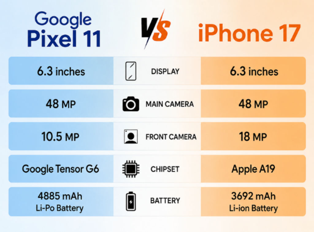 Google Pixel 11 vs iPhone 17 Compared Which Is the Better Choice