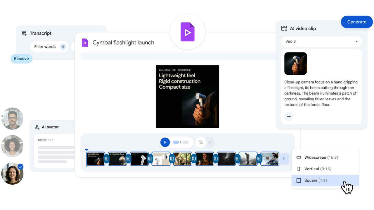 Google’s AI-powered video editing tool now available for all users, gets new features