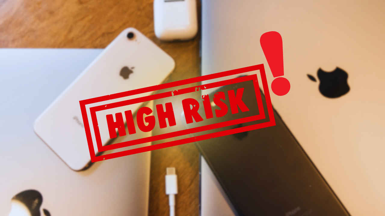 Govt issues high-risk alert for iPhone, iPad, and Mac users in India: Is your device safe?