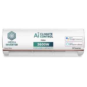 Haier 1 Ton 5 Star AI Climate Control Smart Split AC (HSU14K-PYAIR5BN-INV)