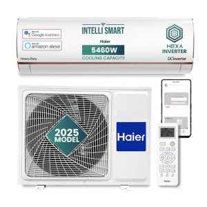 Haier 1.6 Ton 5 Star HEXA Inverter Smart Split AC (HSU19K-PYFR5BN-INV)