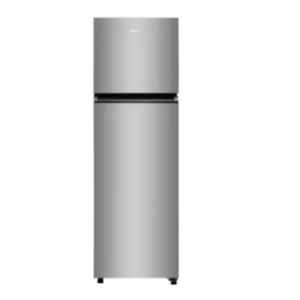 Haier 268L Frost Free Double Door Refrigerator Flat Door Nickel Steel 2 Star