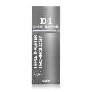 Haier 328 L 3 Star Double Door Refrigerator (HEF-333TS-P)