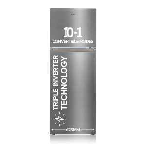 Haier 358 L 3 Star Double Door Refrigerator (HEF-363TS-P)