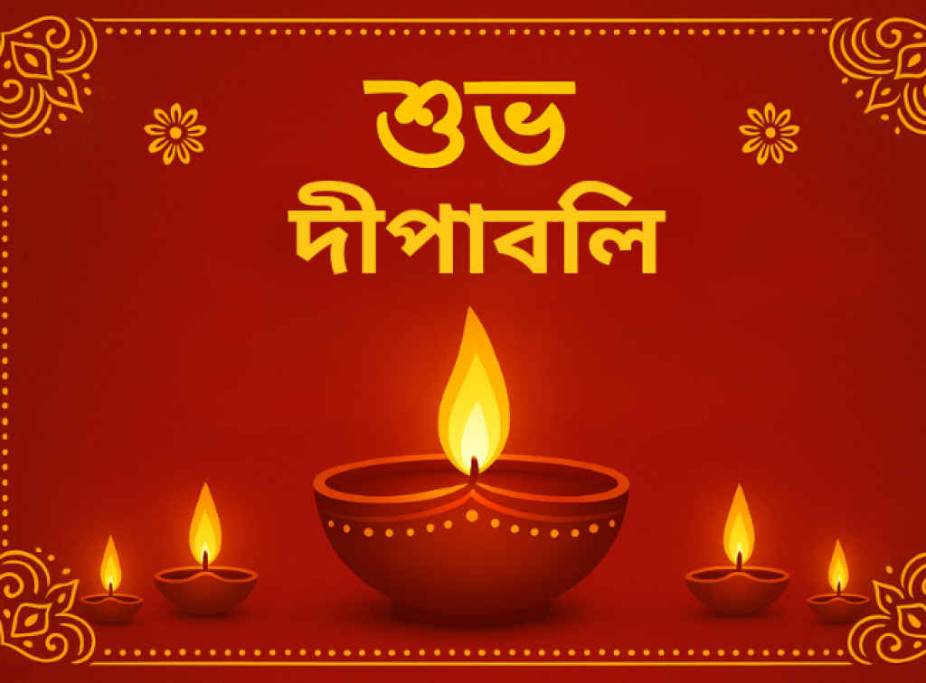 Happy Diwali 2025 wishes in Bengali