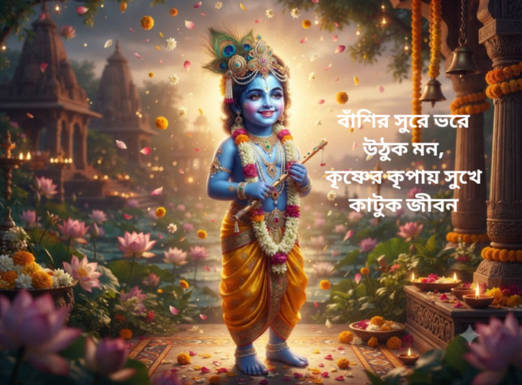 Happy Krishna Janmashtami Wishes in Bengali
