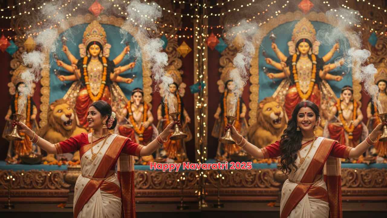 Happy Navaratri 2025: మీ బంధువులకు మరియు స్నేహితులకు షేర్ చేయడానికి బెస్ట్ గ్రీటింగ్స్ మరియు ఇమేజస్ ఇక్కడ ఉన్నాయి.!