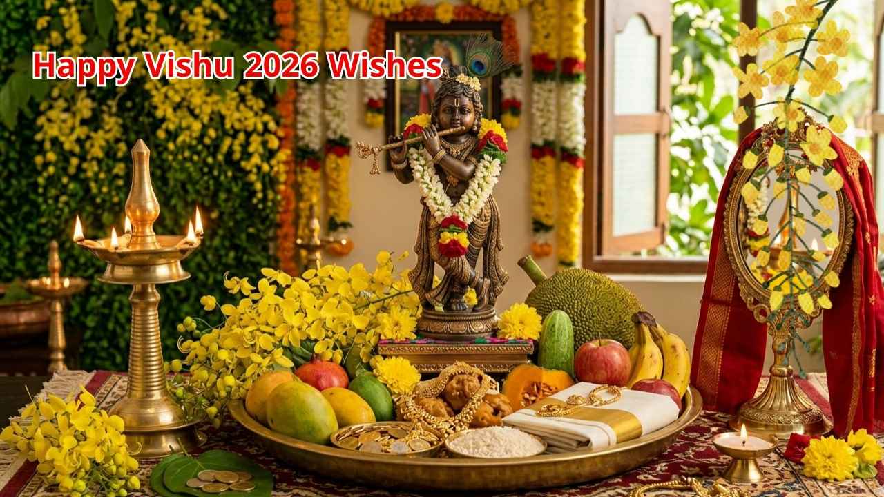 50+ Happy Vishu 2026 Wishes: കണികാണുന്നേരം കമല നേത്രന്റെ… ഐശ്വര്യപൂർണമായ വിഷു ആശംസകൾ