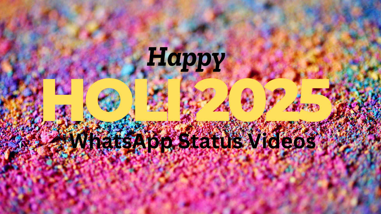 Holi WhatsApp Status Video Wishes