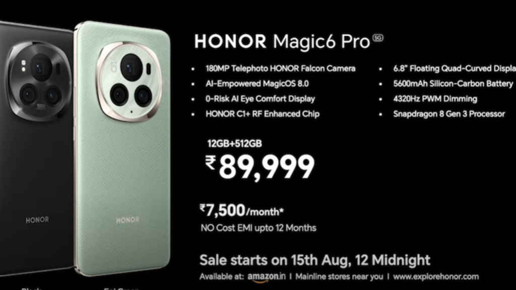 Honor Magic 6 Pro Price and availability