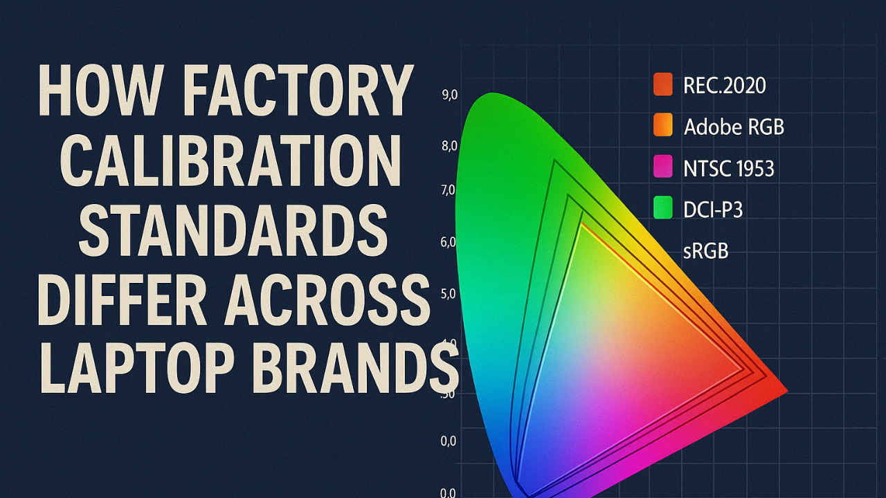 How factory calibration standards differ across laptop brands