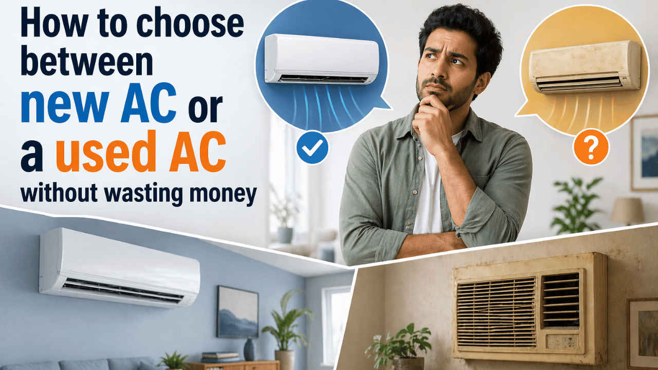 How to choose between new AC or a used AC without wasting money
