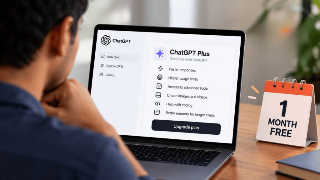 How to claim ChatGPT Plus for free