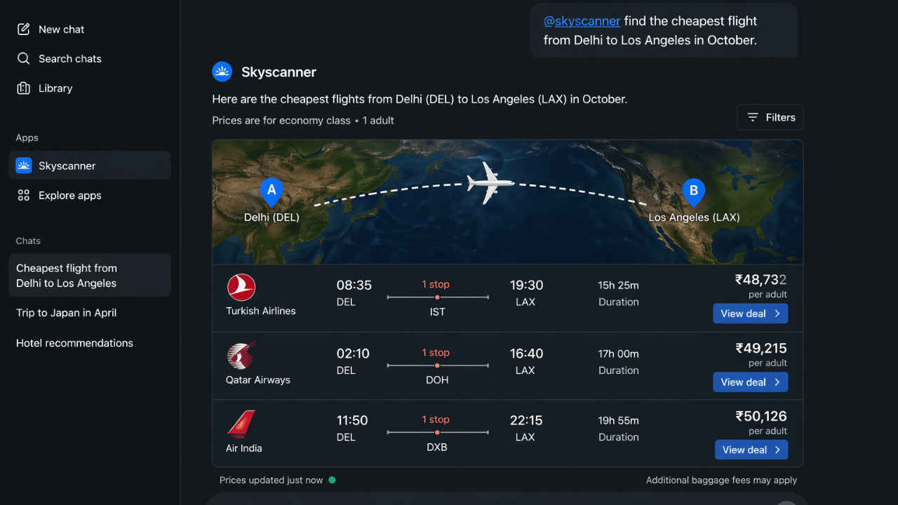 How to find cheapest flights using ChatGPT