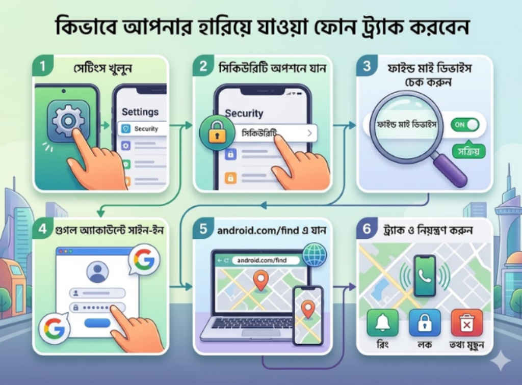 How to find your lost android smartphones location with find my device check step by step