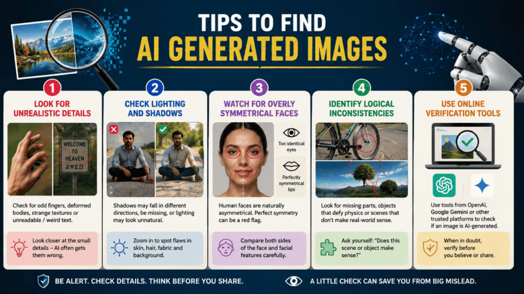 How to spot an AI generated image