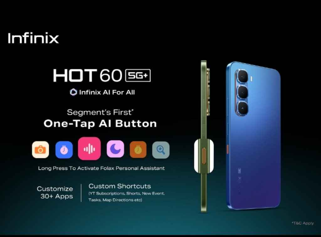 Infinix Hot 60 5G Phone price under Rs 10000