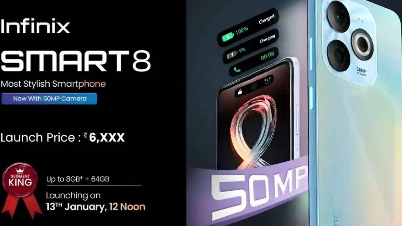 Infinix Smart 8 ஜனவரி 13 அறிமுகமாகும், iPhone 14 போன்ற அம்சம் இருக்கும்