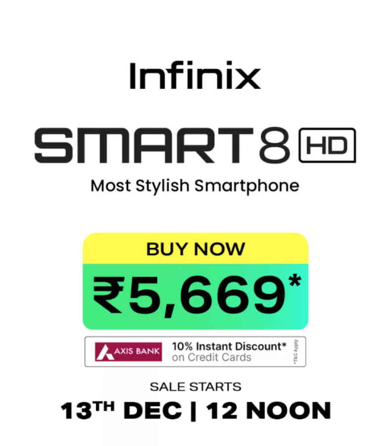 Infinix smart 8 HD sale Offers