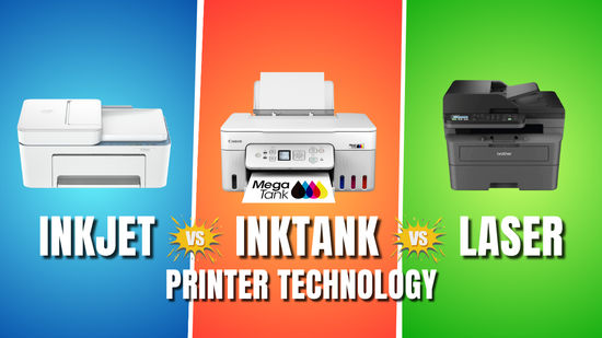 Inkjet vs. laser vs. ink tank printers: 5 key differences explained