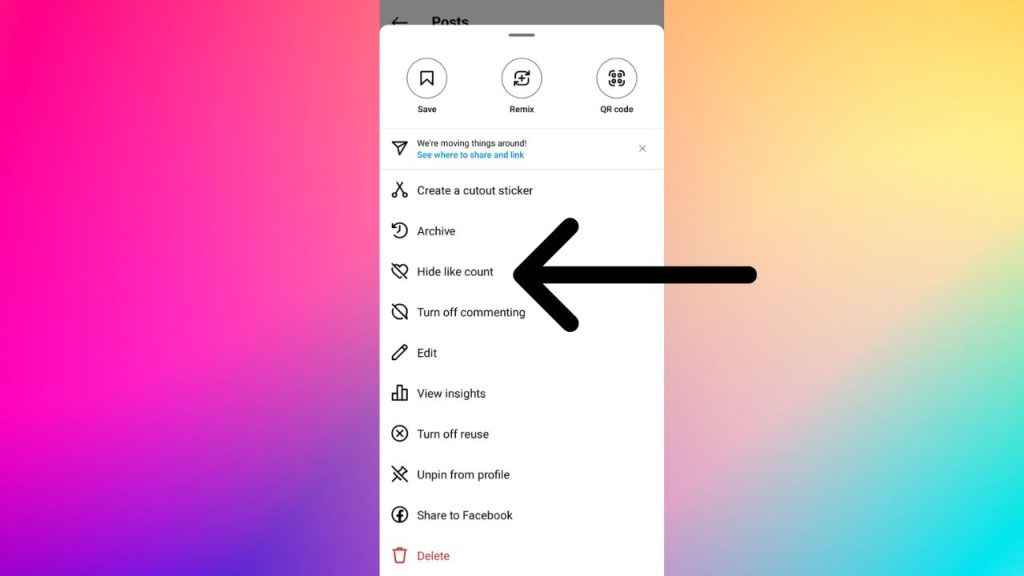How to hide like count of your Instagram posts
