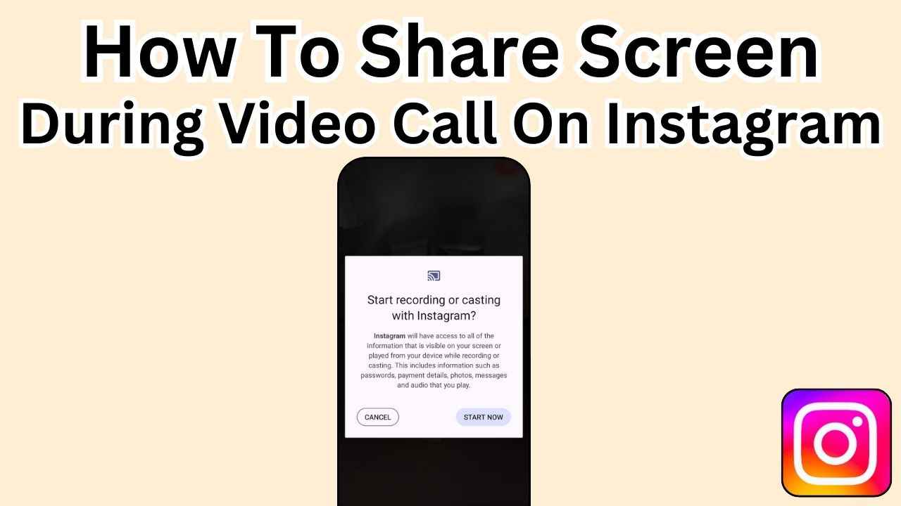 How to share your screen during an Instagram video call: Easy guide