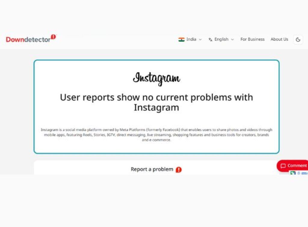 Instgram down