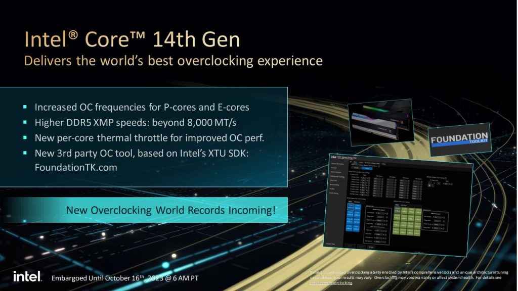 Intel 14th Gen overclocking improvements